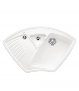 Мойка для кухни Villeroy & Boch Arena Corner 97,5х62,5 см керамика stone white 672901RW