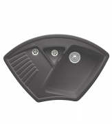 Мойка для кухни Villeroy & Boch Arena Corner 97,5х62,5 см керамика graphite 672901i4