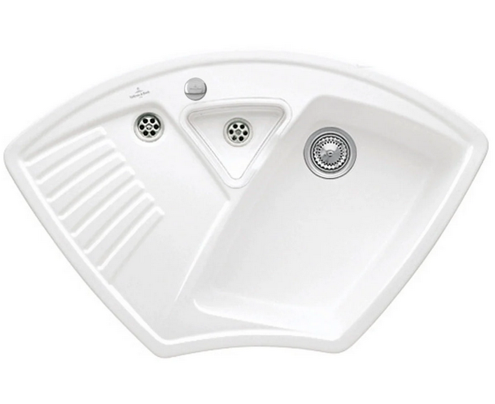 Мойка для кухни Villeroy & Boch Arena Corner 97,5х62,5 см керамика white alpin 672902R1