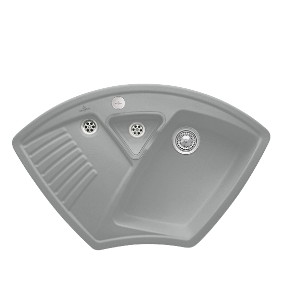 Мийка для кухні Villeroy & Boch Arena Corner 97,5х62,5 см кераміка stone 672902SL