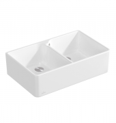 Мойка для кухни Villeroy & Boch Farmhouse 80 X двойная 79,5х50 см керамика stone white 638002RW