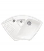 Мийка для кухні Villeroy & Boch Arena Corner 97,5х62,5 см кераміка stone white 672901RW