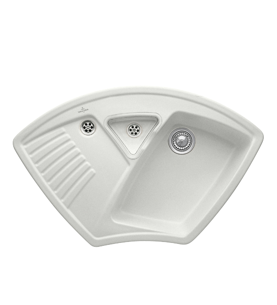 Мийка для кухні Villeroy & Boch Arena Corner 97,5х62,5 см кераміка steam 672901SM