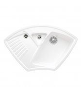Мийка для кухні Villeroy & Boch Arena Corner 97,5х62,5 см кераміка snow white 672901KG