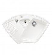 Мийка для кухні Villeroy & Boch Arena Corner 97,5х62,5 см кераміка stone white 672902RW