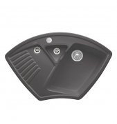 Мийка для кухні Villeroy & Boch Arena Corner 97,5х62,5 см кераміка graphite 672902i4