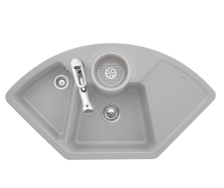 Мийка для кухні Villeroy & Boch Solo Corner 107,5х60 см кераміка fossil 670801KD
