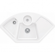 Мойка для кухни Villeroy & Boch Solo Corner 107,5х60 см керамика stone white 670801RW