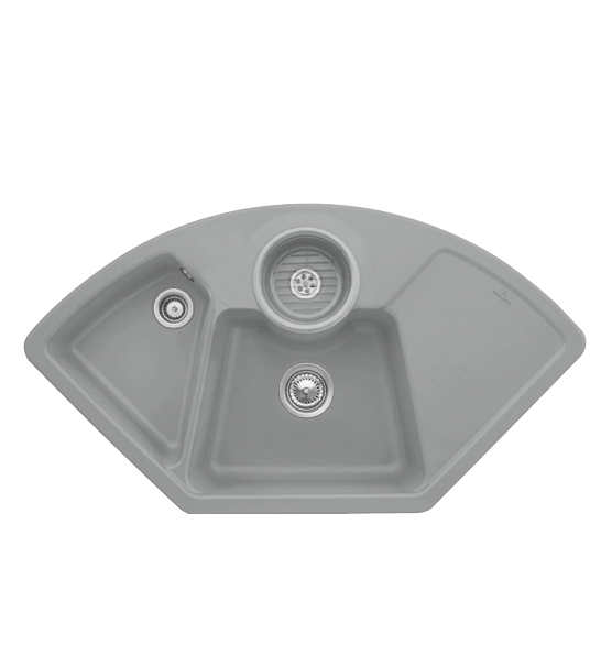 Мийка для кухні Villeroy & Boch Solo Corner 107,5х60 см кераміка stone 670801SL