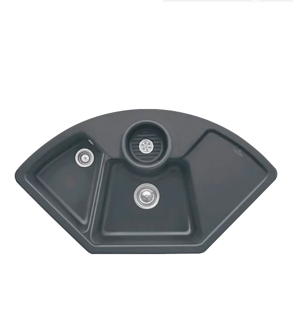 Мийка для кухні Villeroy & Boch Solo Corner 107,5х60 см кераміка graphite 670801i4