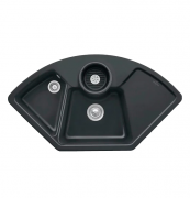 Мойка для кухни Villeroy & Boch Solo Corner 107,5х60 см керамика ebony 670801S5