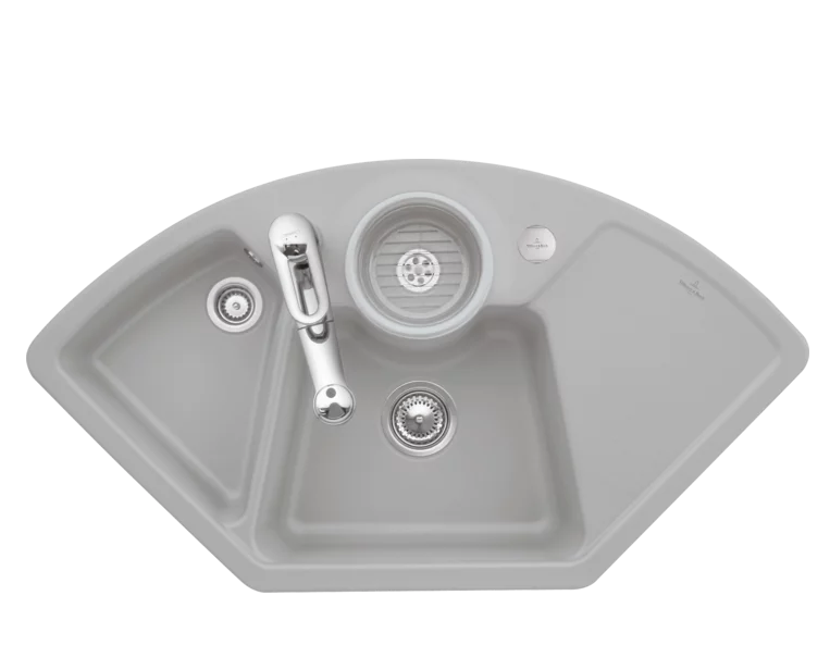 Мийка для кухні Villeroy & Boch Solo Corner 107,5х60 см кераміка fossil 670802KD