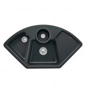 Мийка для кухні Villeroy & Boch Solo Corner 107,5х60 см кераміка ebony 670801S5