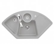 Мийка для кухні Villeroy & Boch Solo Corner 107,5х60 см кераміка fossil 670802KD