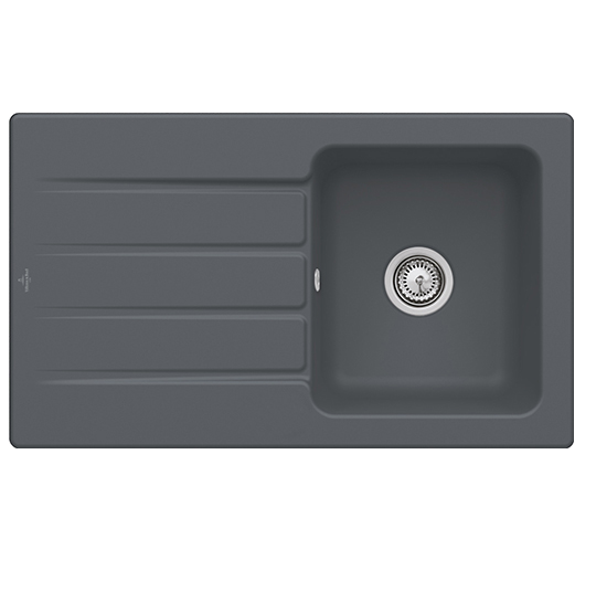 Мойка для кухни Villeroy & Boch Architectura 50 86х51 см керамика graphite 335001i4