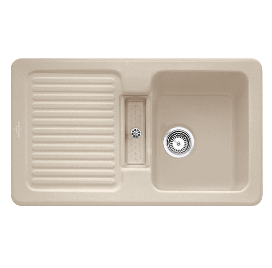 Мийка для кухні Villeroy & Boch Condor 50 86х51 см кераміка almond 673201AM