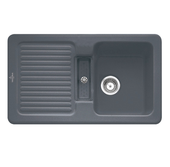 Мойка для кухни Villeroy & Boch Condor 50 86х51 см керамика graphite 673201i4