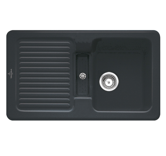 Мойка для кухни Villeroy & Boch Condor 50 86х51 см керамика ebony 673201S5