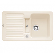 Мойка для кухни Villeroy & Boch Condor 50 86х51 см керамика ivory 673202FU