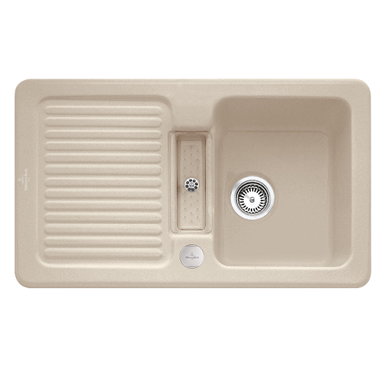 Мойка для кухни Villeroy & Boch Condor 50 86х51 см керамика almond 673202AM