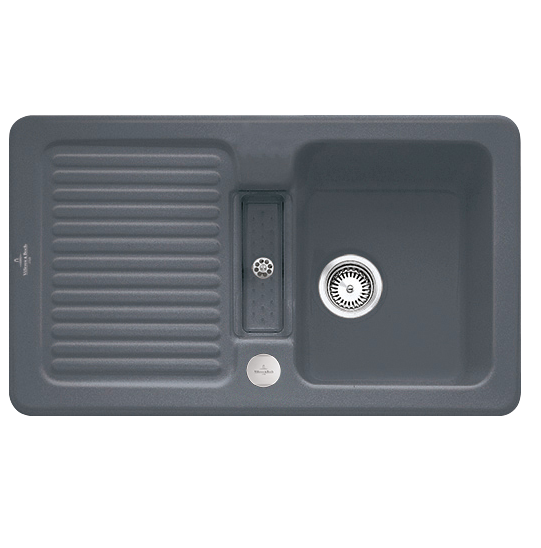 Мийка для кухні Villeroy & Boch Condor 50 86х51 см кераміка graphite 673202i4