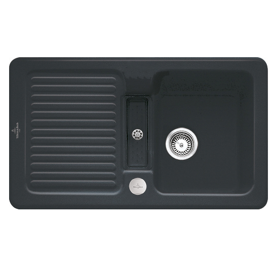Мойка для кухни Villeroy & Boch Condor 50 86х51 см керамика ebony 673202S5
