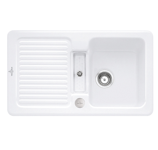 Мийка для кухні Villeroy & Boch Condor 50 86х51 см кераміка snow white 673202KG