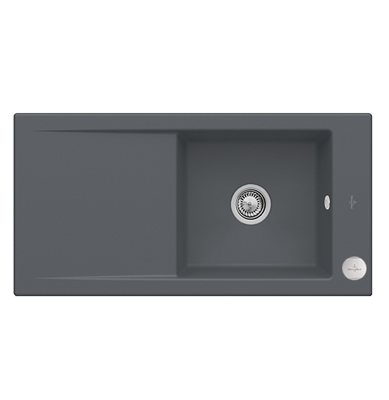 Мийка для кухні Villeroy & Boch Timeline 60 100х51 см кераміка graphite 679002i4
