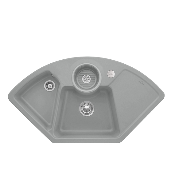 Мийка для кухні Villeroy & Boch Solo Corner 107,5х60 см кераміка stone 670802SL