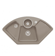 Мийка для кухні Villeroy & Boch Solo Corner 107,5х60 см кераміка timber 670802TR