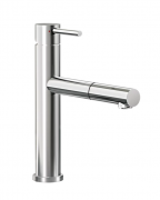 Змішувач для кухні Villeroy & Boch Como Sky Shower з висувною лійкою нержавіюча сталь полірована 927900LE