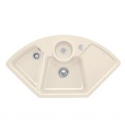 Мийка для кухні Villeroy & Boch Solo Corner 107,5х60 см кераміка crema 670802KR
