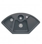 Мойка для кухни Villeroy & Boch Solo Corner 107,5х60 см керамика graphite 670802i4