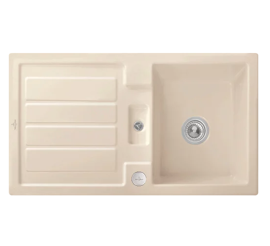 Мийка для кухні Villeroy & Boch Flavia 50 90х51 см кераміка ivory 330502FU