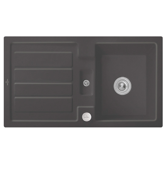Мойка для кухни Villeroy & Boch Flavia 50 90х51 см керамика graphite 330502i4