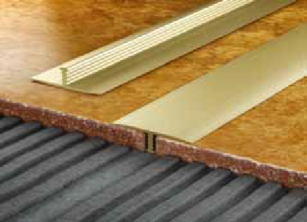 Профіль Т широкий Salag h8 мм 2.5 м латунь M072xx