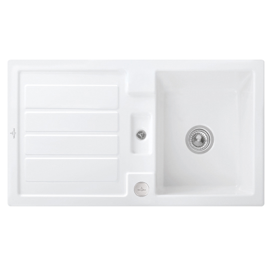 Мийка для кухні Villeroy & Boch Flavia 50 90х51 см кераміка white alpin 330502R1