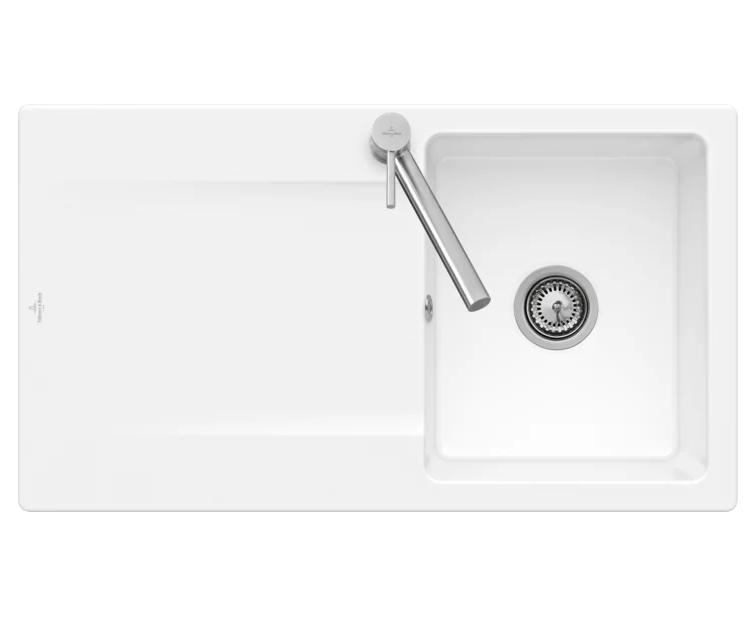 Мийка для кухні Villeroy & Boch Siluet 50 90х51 см кераміка white alpin 333501R1