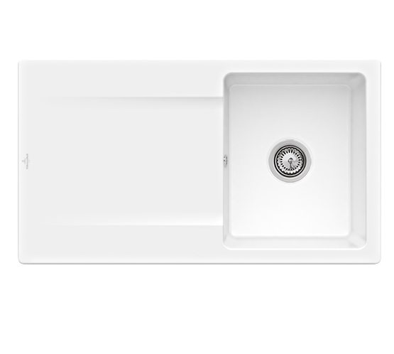 Мийка для кухні Villeroy & Boch Siluet 50 90х51 см кераміка snow white 333501KG