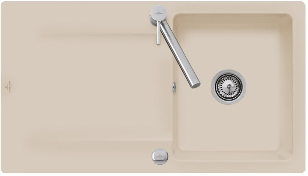 Мойка для кухни Villeroy & Boch Siluet 50 90х51 см керамика almond 333502AM