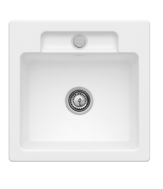 Мийка для кухні Villeroy & Boch Siluet 50 S 51х51 см кераміка stone white 334501RW