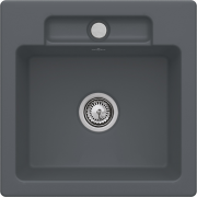Мойка для кухни Villeroy & Boch Siluet 50 S 51х51 см керамика graphite 334501i4