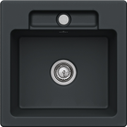 Мийка для кухні Villeroy & Boch Siluet 50 S 51х51 см кераміка ebony 334501S5