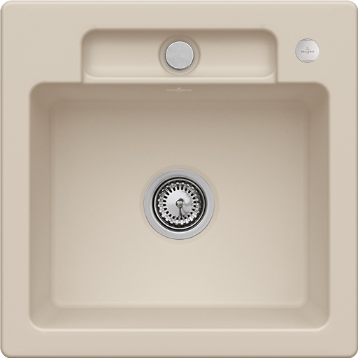Мойка для кухни Villeroy & Boch Siluet 50 S 51х51 см керамика almond 334502AM