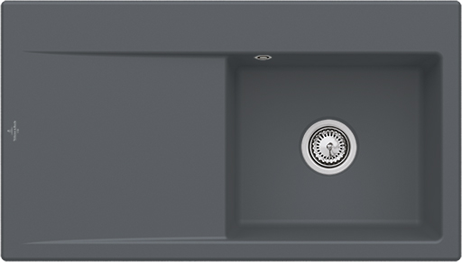 Мийка для кухні Villeroy & Boch Subway Style 50 90х51 см чаша справа кераміка graphite 335101i4