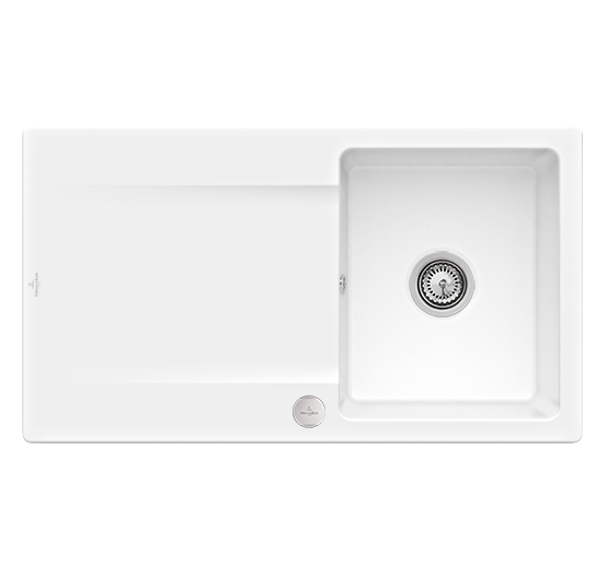 Мойка для кухни Villeroy & Boch Siluet 50 90х51 см керамика snow white 333502KG