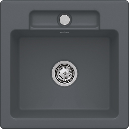 Мийка для кухні Villeroy & Boch Siluet 50 S 51х51 см кераміка graphite 334501i4
