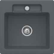 Мойка для кухни Villeroy & Boch Siluet 50 S 51х51 см керамика graphite 334501i4