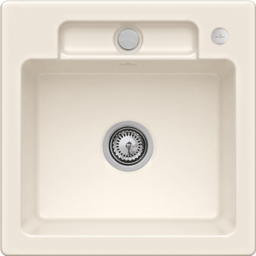 Мийка для кухні Villeroy & Boch Siluet 50 S 51х51 см кераміка сrema 334502KR