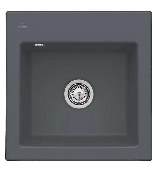 Мийка для кухні Villeroy & Boch Subway 50 S 52,5х51 см кераміка graphite 331501i4